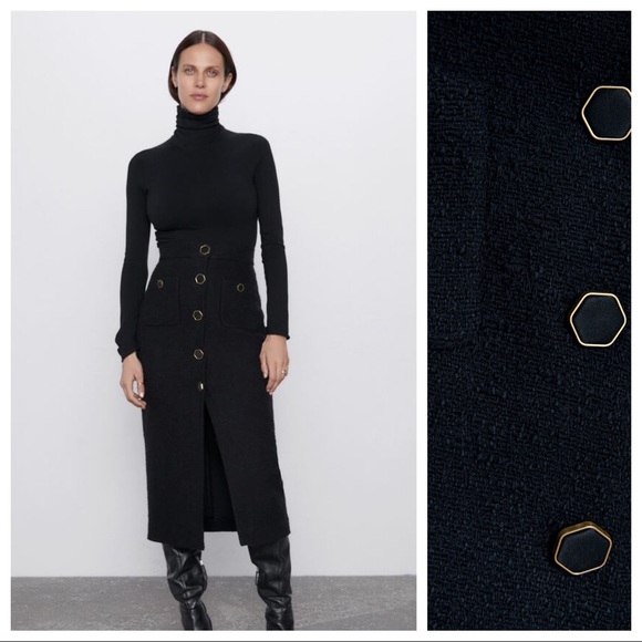 Zara textured pencil skirt Clearance